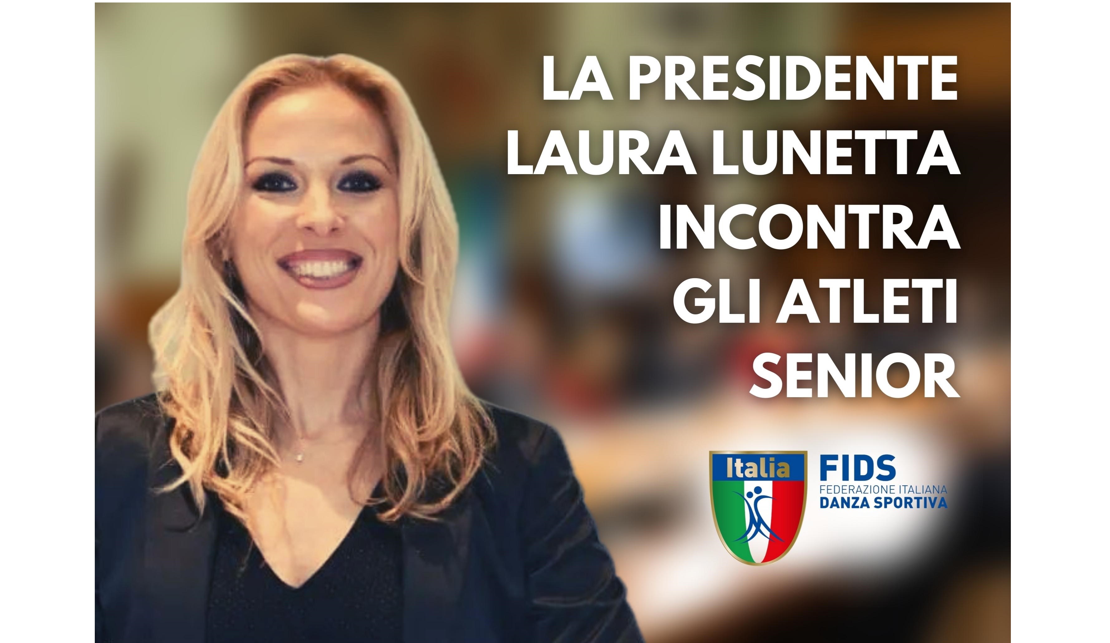 La Presidente Lunetta incontra gli Atleti Senior