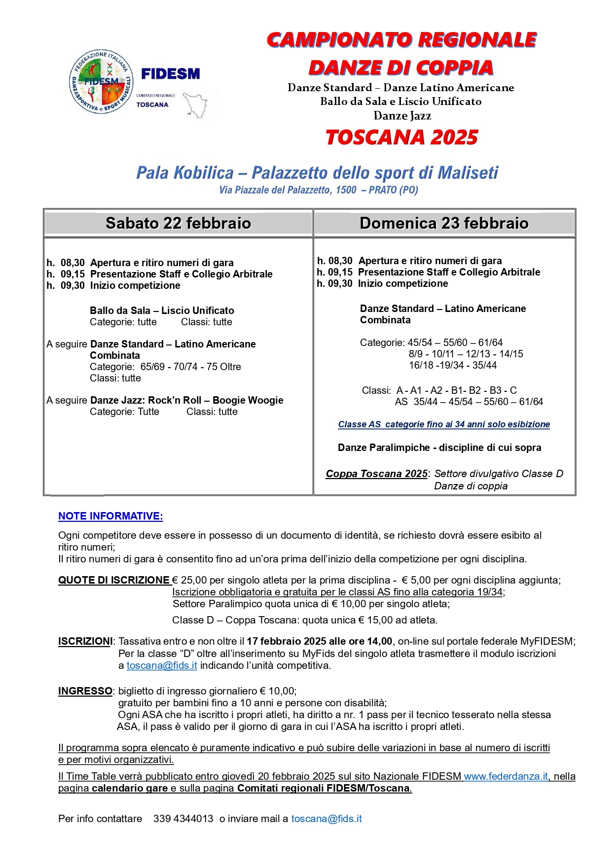 Volantino Camp. Regionale Toscana 2025 page 0001