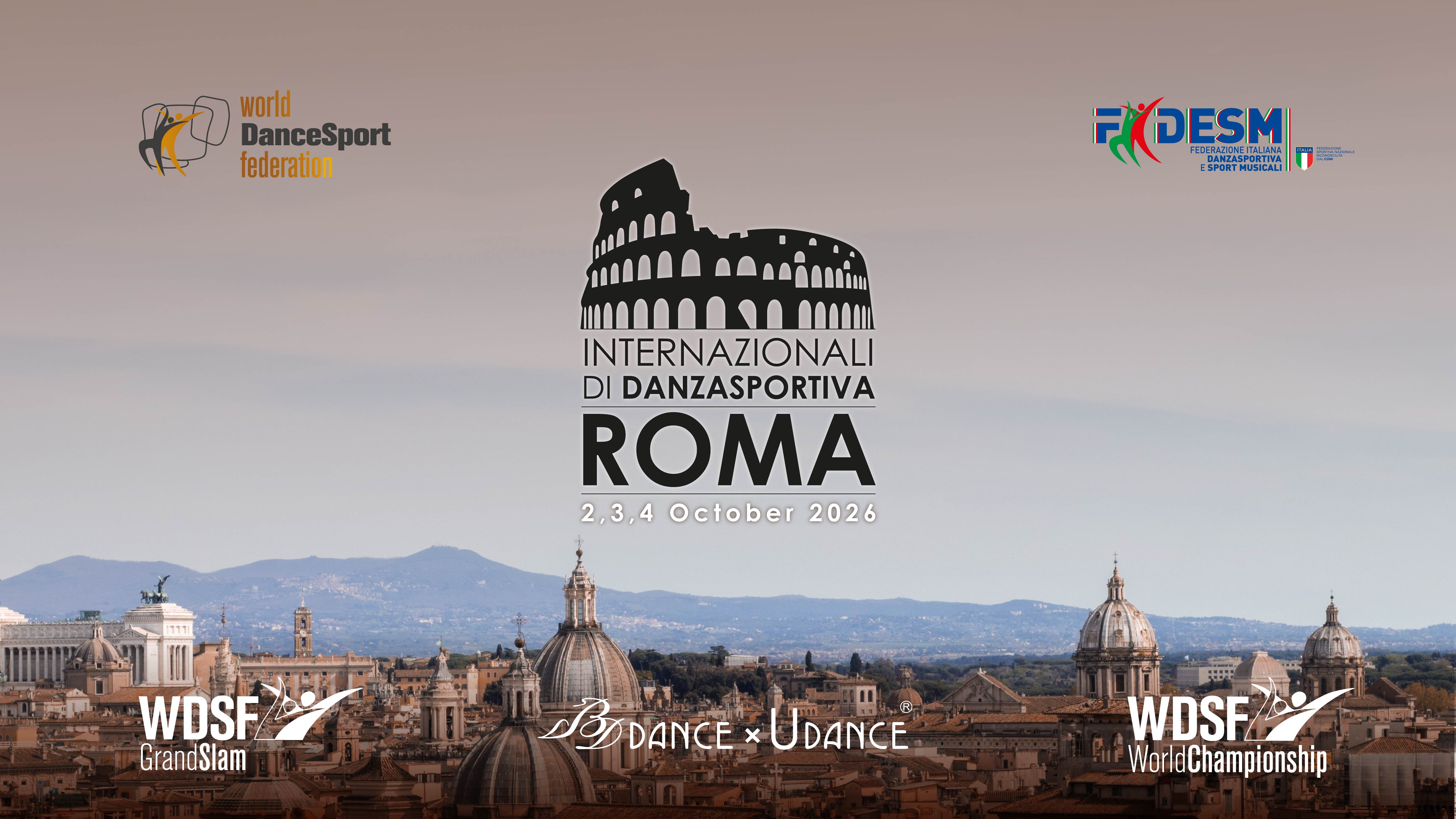 Roma torna a essere capitale della Danza Sportiva: il PalaPellicone ospita la seconda edizione degli Internazionali