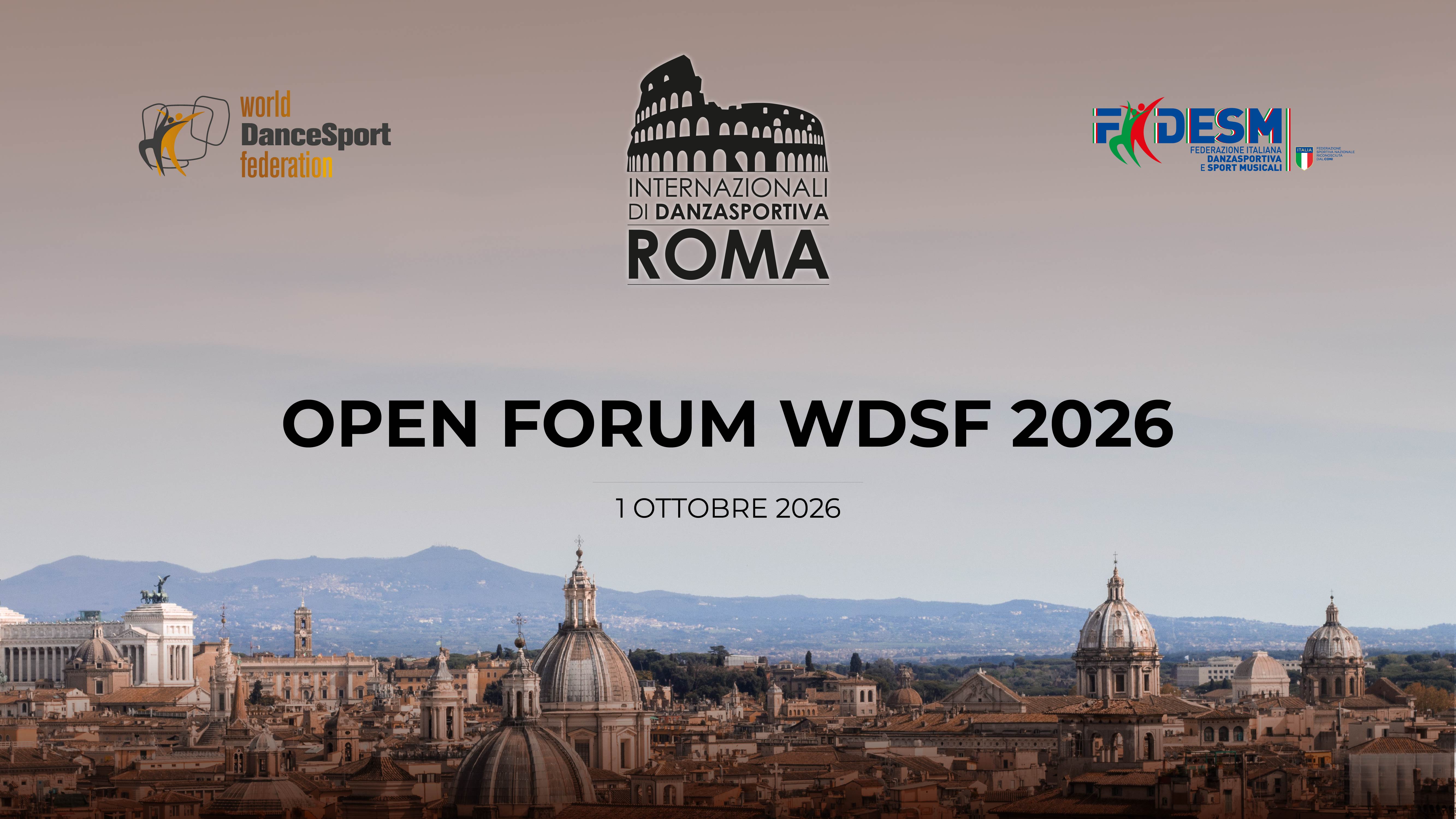 OPEN FORUM WDSF – COMUNICAZIONE