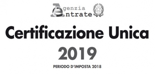 Certificazione Unica 2019 e dichiarazione sostituti di imposta modello 770