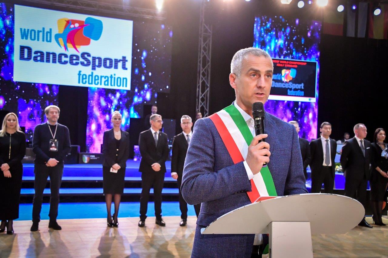 Il Sindaco Jamil Sadegholvaad al Rimini DanceSport Championships